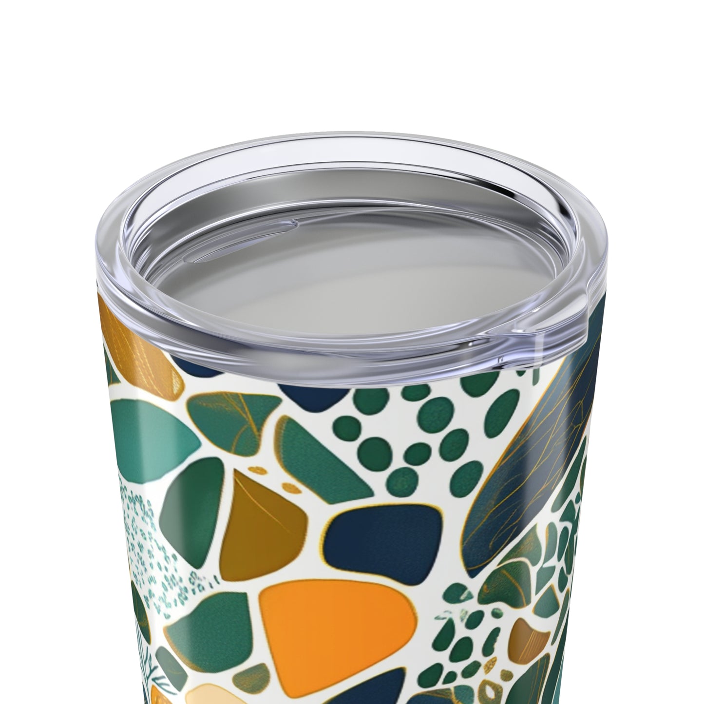 Stylish Abstract Modern Linocut 20oz Tumbler Eco-Friendly Travel Mug