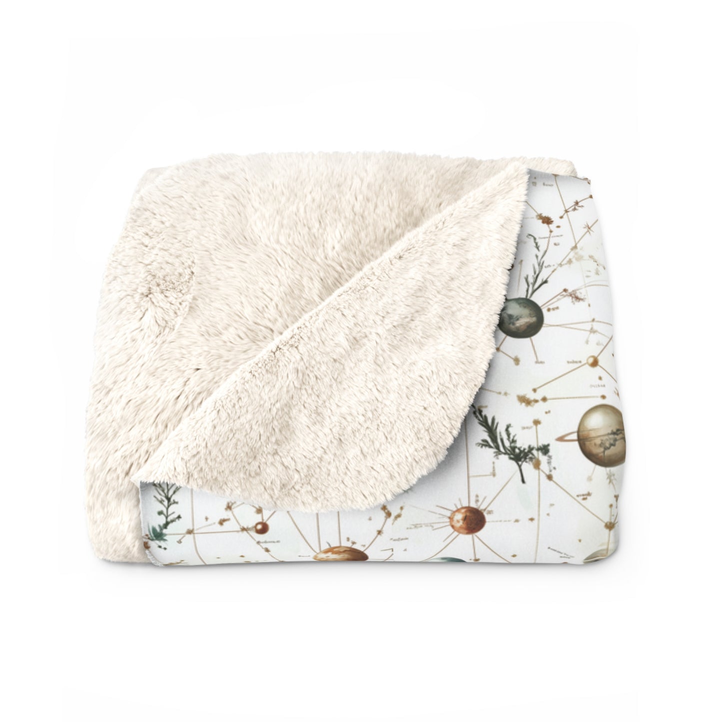 Interstella - Botanic Sherpa Fleece Blanket