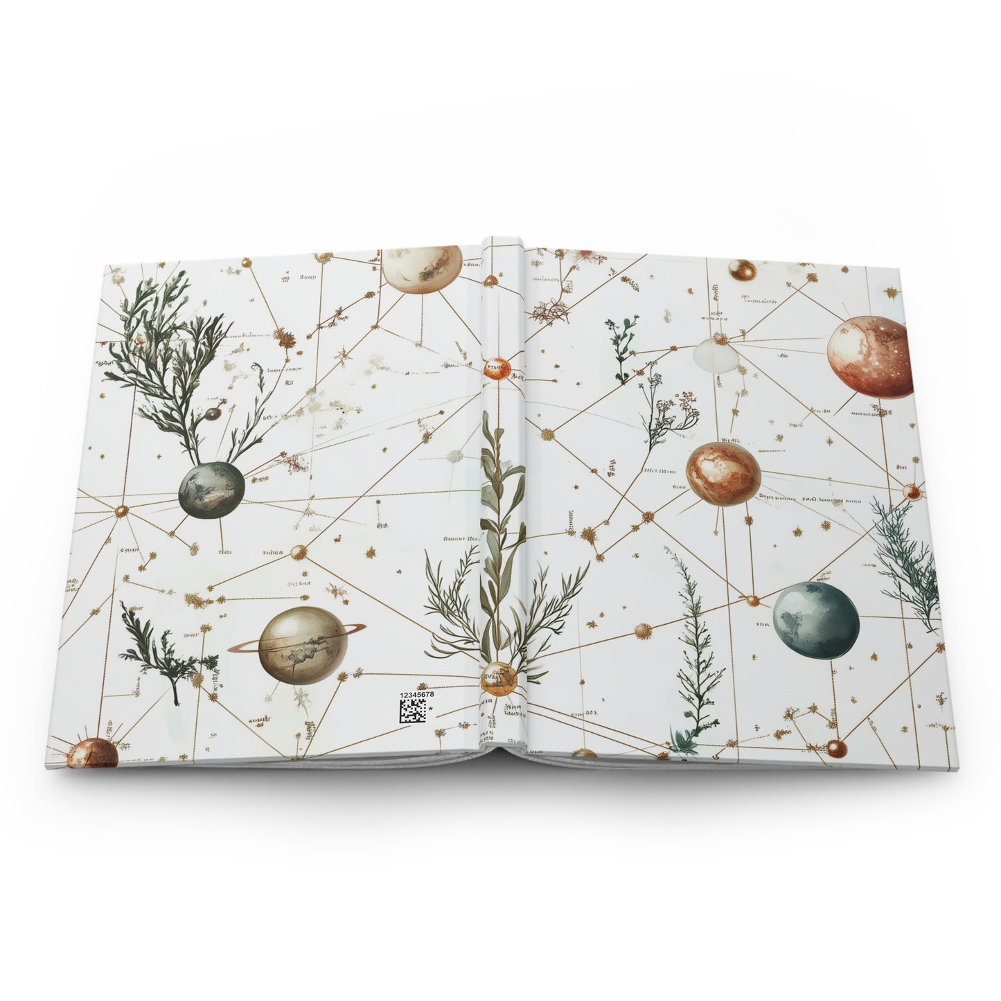 tina - planets plants hardcover journal