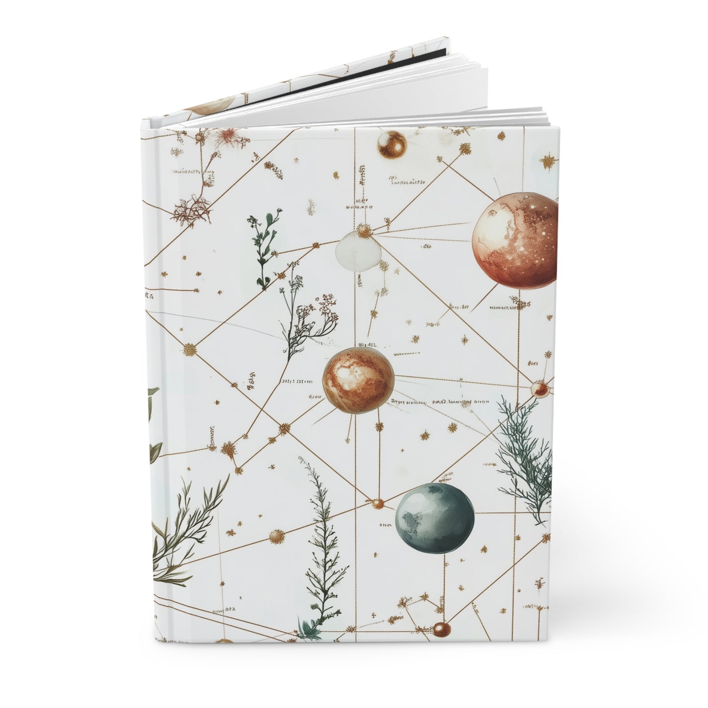 tina - planets plants hardcover journal