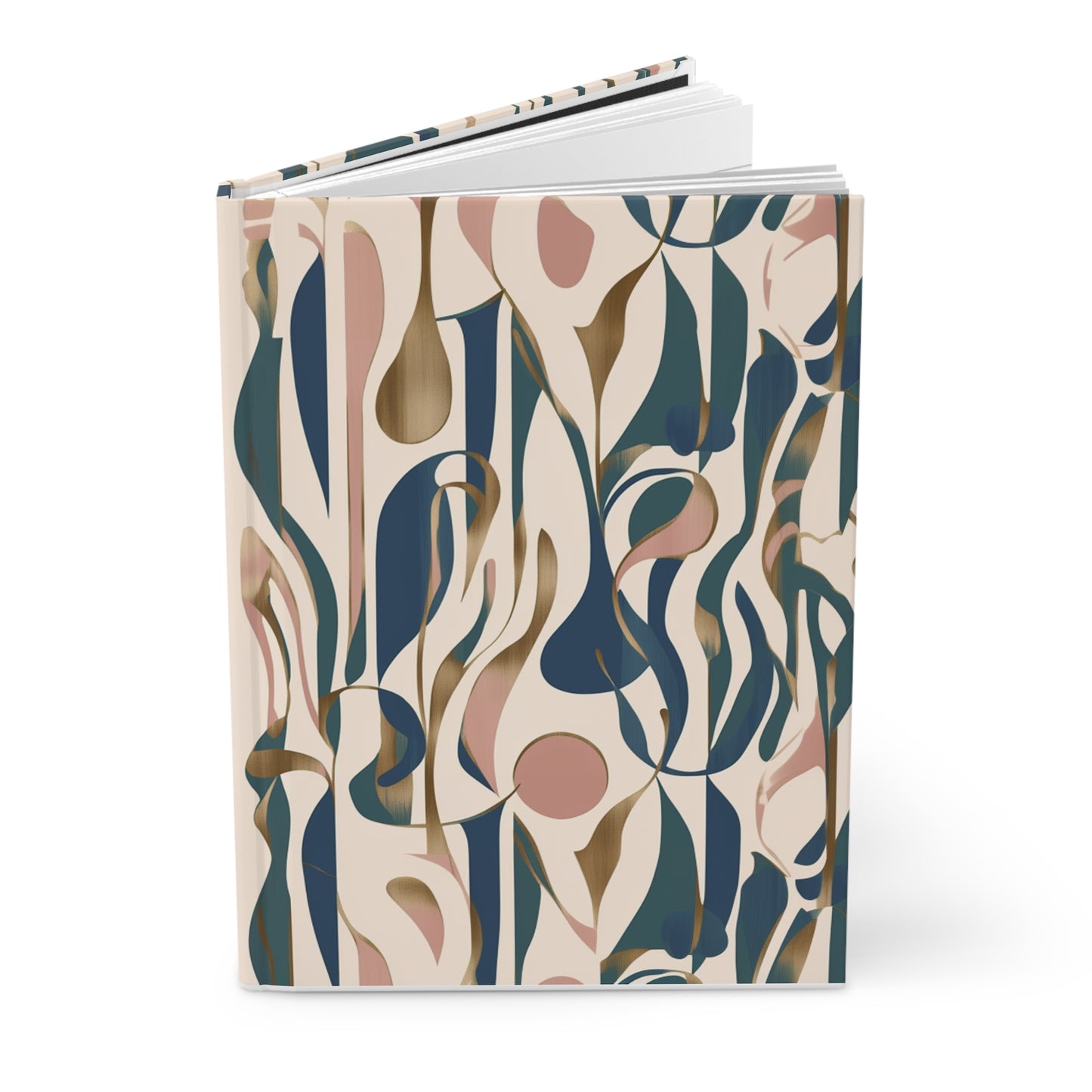 rose original artwork hardcover journal with free optional personalization