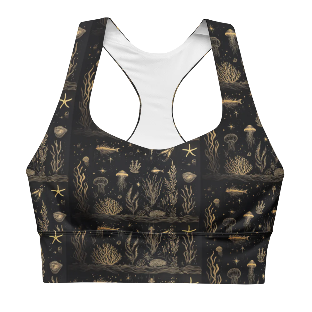 fish + coral sports top/ bra