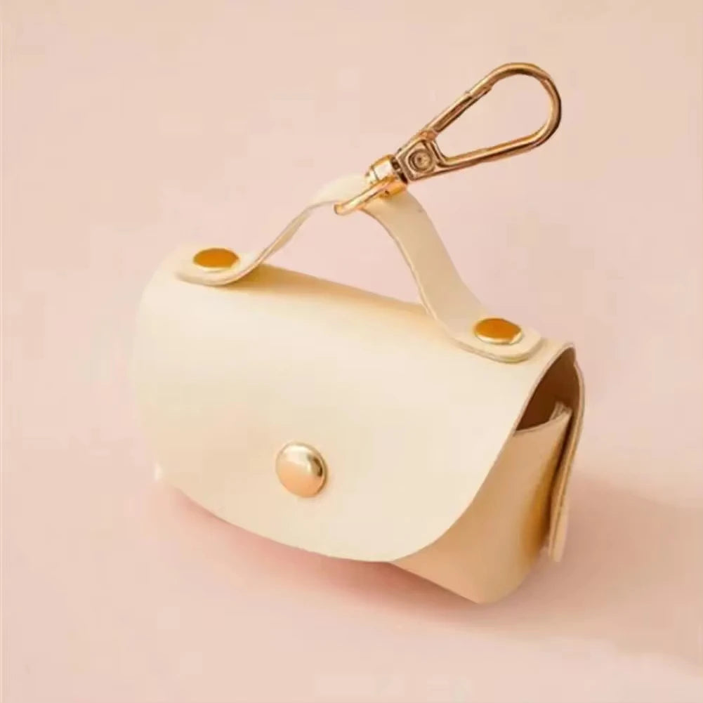 Stylish Pet Bag Holder Faux Leather Pet Poop Bag Holder with Dispenser