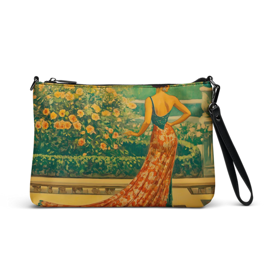 flapper crossbody bag and wristlet