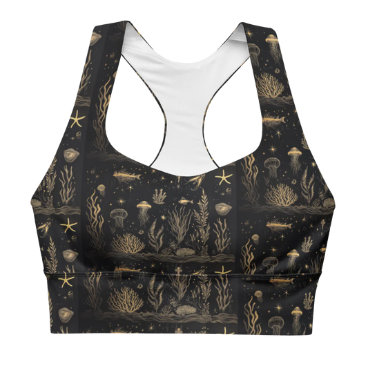 fish + coral sports top/ bra